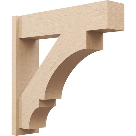 Ekena Millwork 8-in W x 32-in D x 32-in H Balboa Block Rough Cedar Woodgrain TimberThane Outlooker, Primed Tan OUTUR080X32X32BOA44RCPR